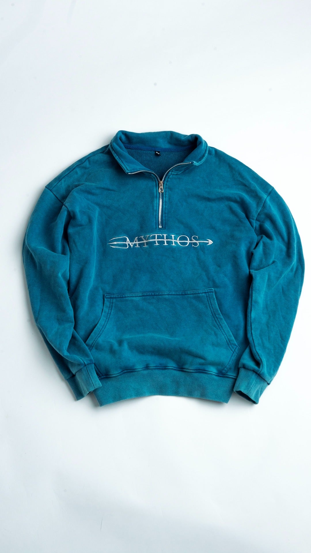 Blue Quarter-Zip Hoodie